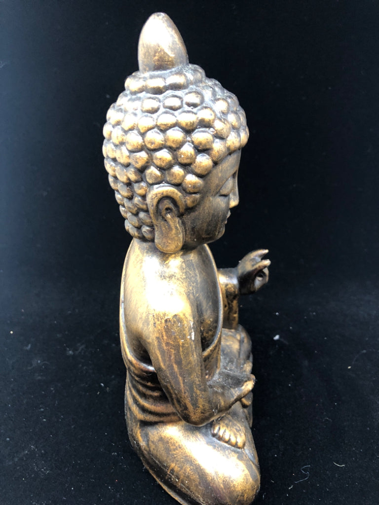 BLACK/GOLD BUDDHA STATUE.