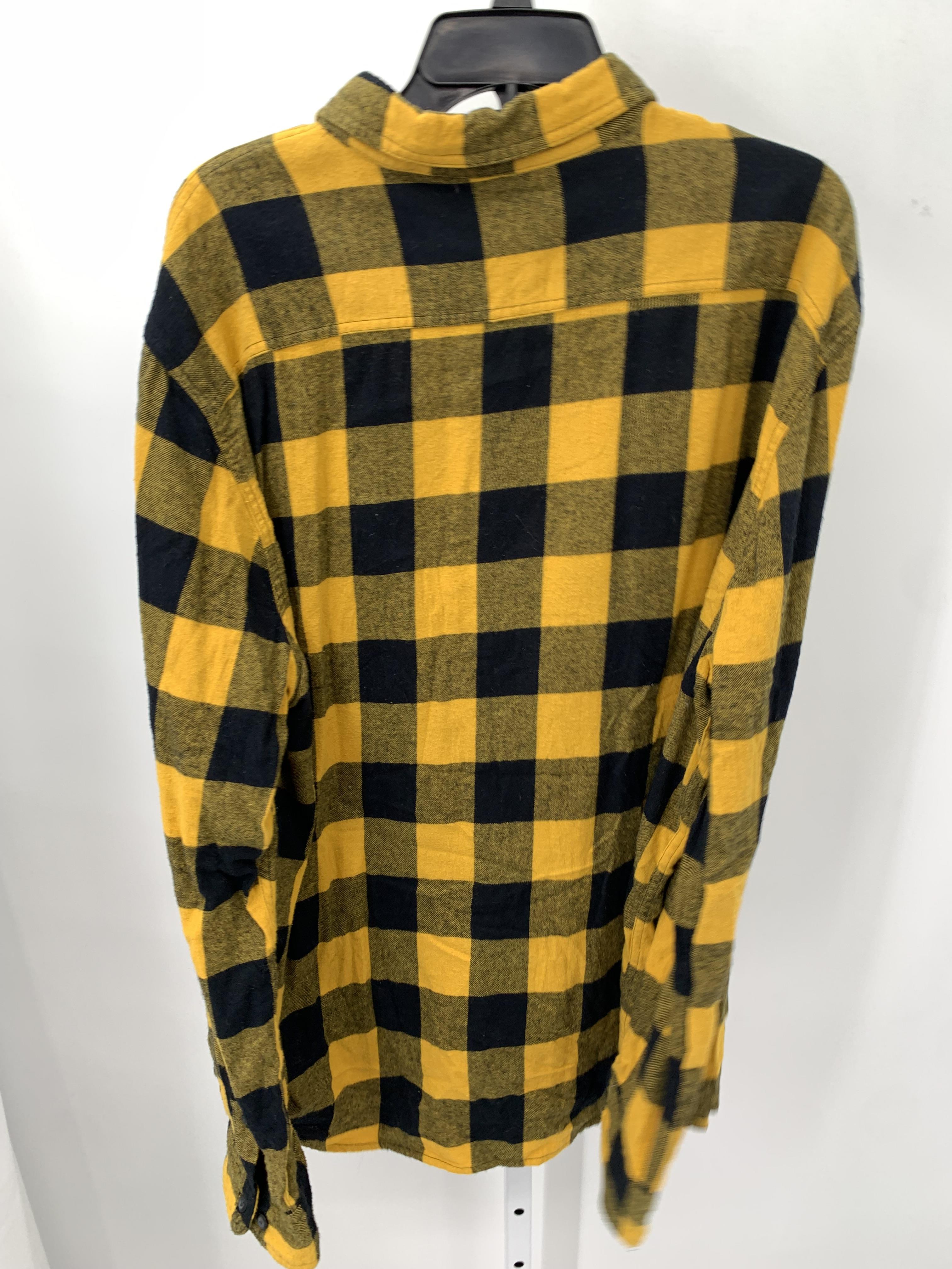 BLACK PLAID BTN DOWN