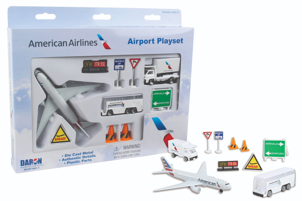 New - American Airlines Airport Play Set
