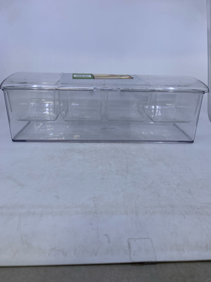 NIP CLEAR PLASTIC INSULATED DIVIDED CHILLER.