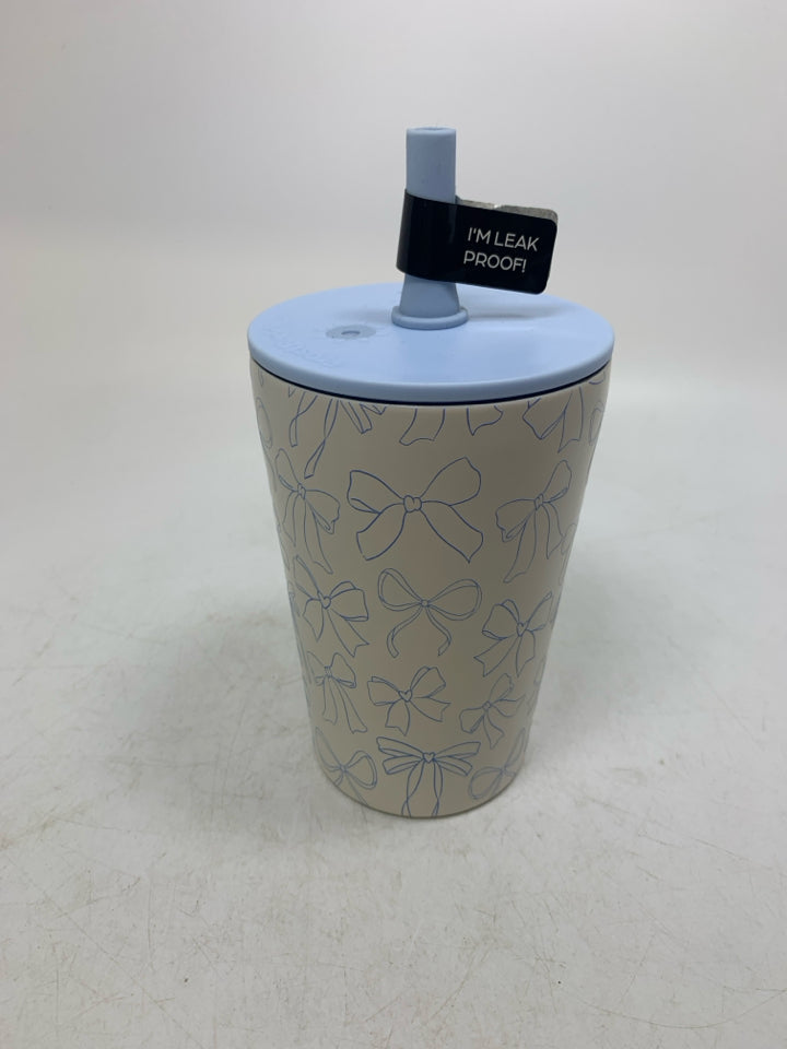 FROSTBUDDY W/ BOWS MUG W/ STRAW.