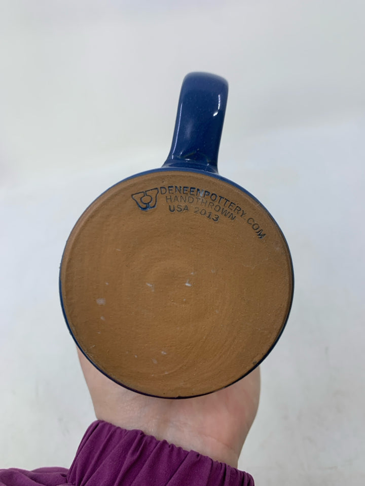 CLIFSIDE INN BLUE POTTERY MUG.