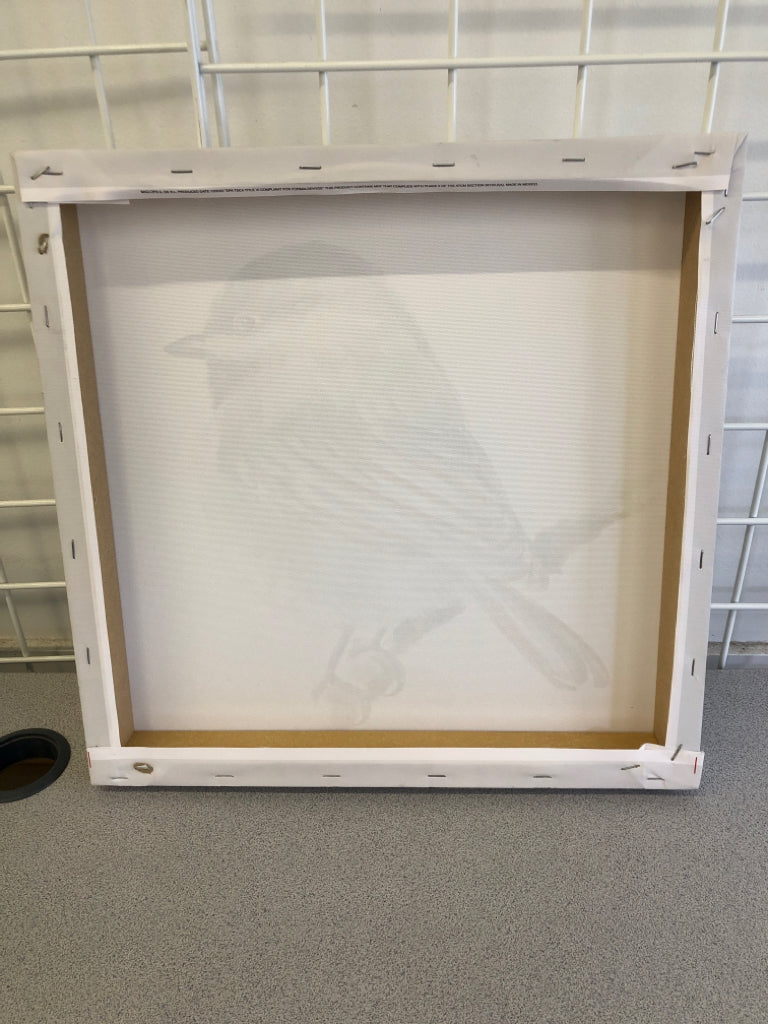 CANVAS SPARROW PRINT WALL HANGING.