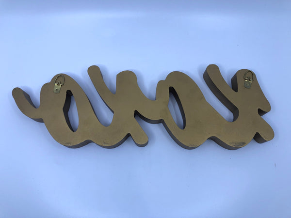 GOLD "XOXO" STANDING SIGN.