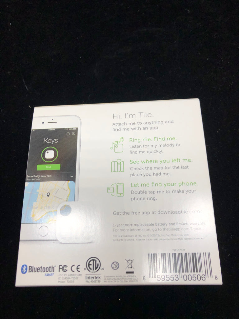 NIP TILE TRACKER TAG 2nd GENERATION.