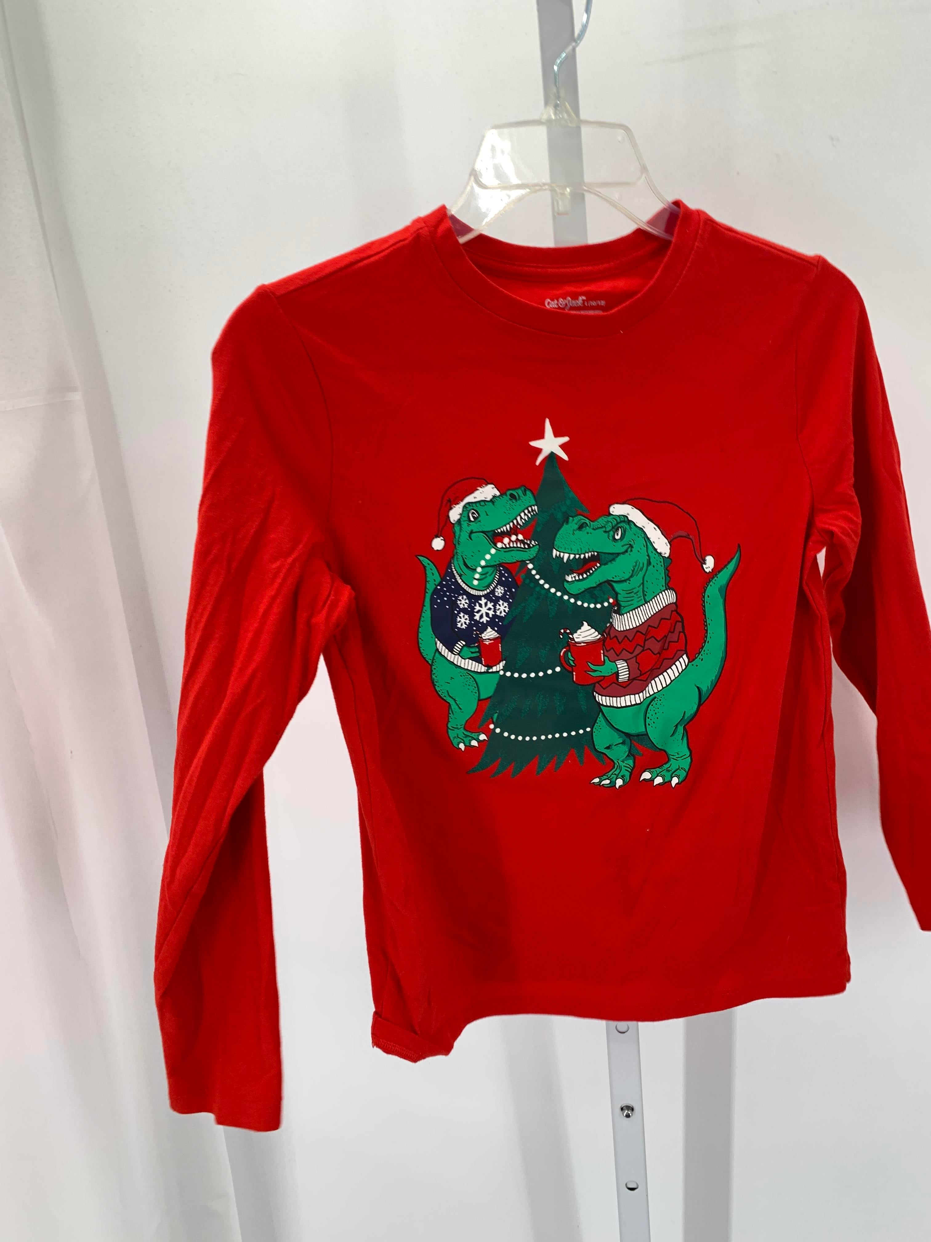 LONG SLV SHIRT DINOS XMAS TREE