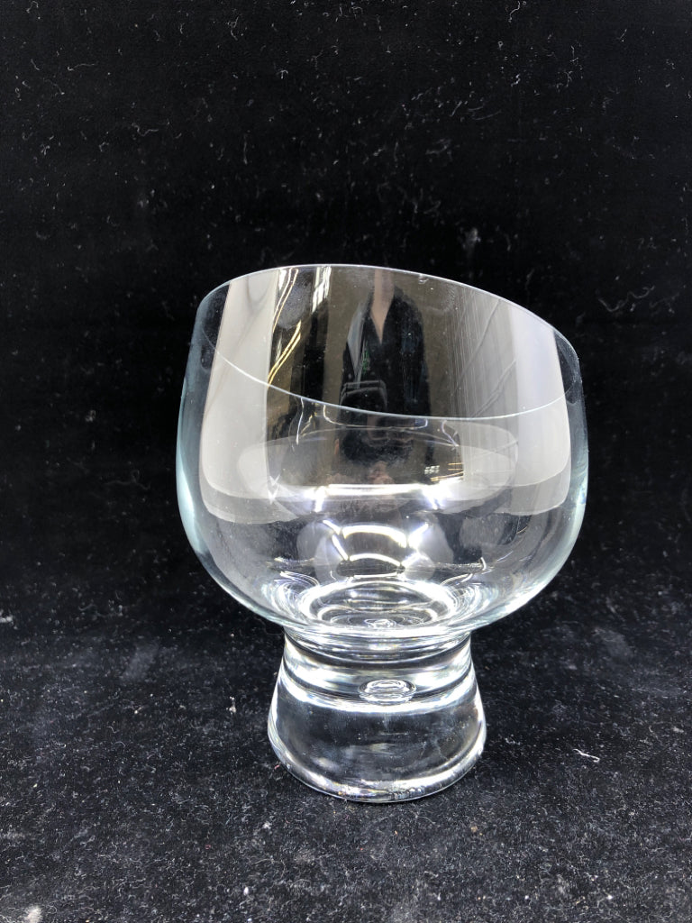 GLASS COGNAC CANDY/ NUT BOWL.