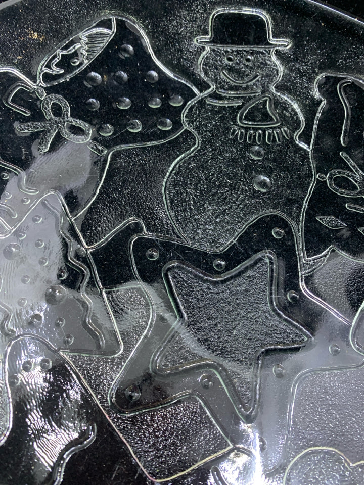 EMBOSSED HOLIDAY COOKIE PLATTER.