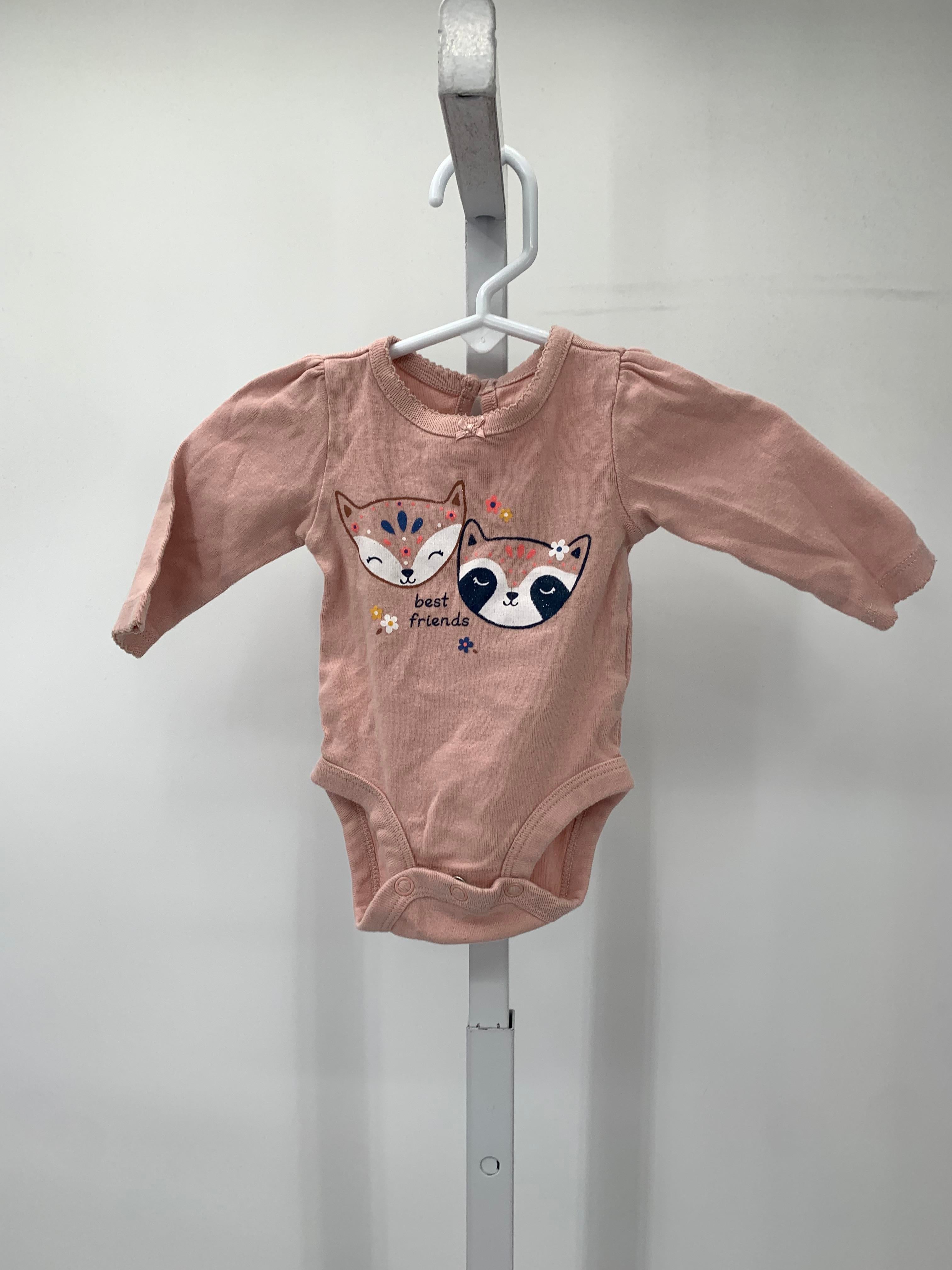 Carters Size Newborn Girls Long Sleeve Shirt