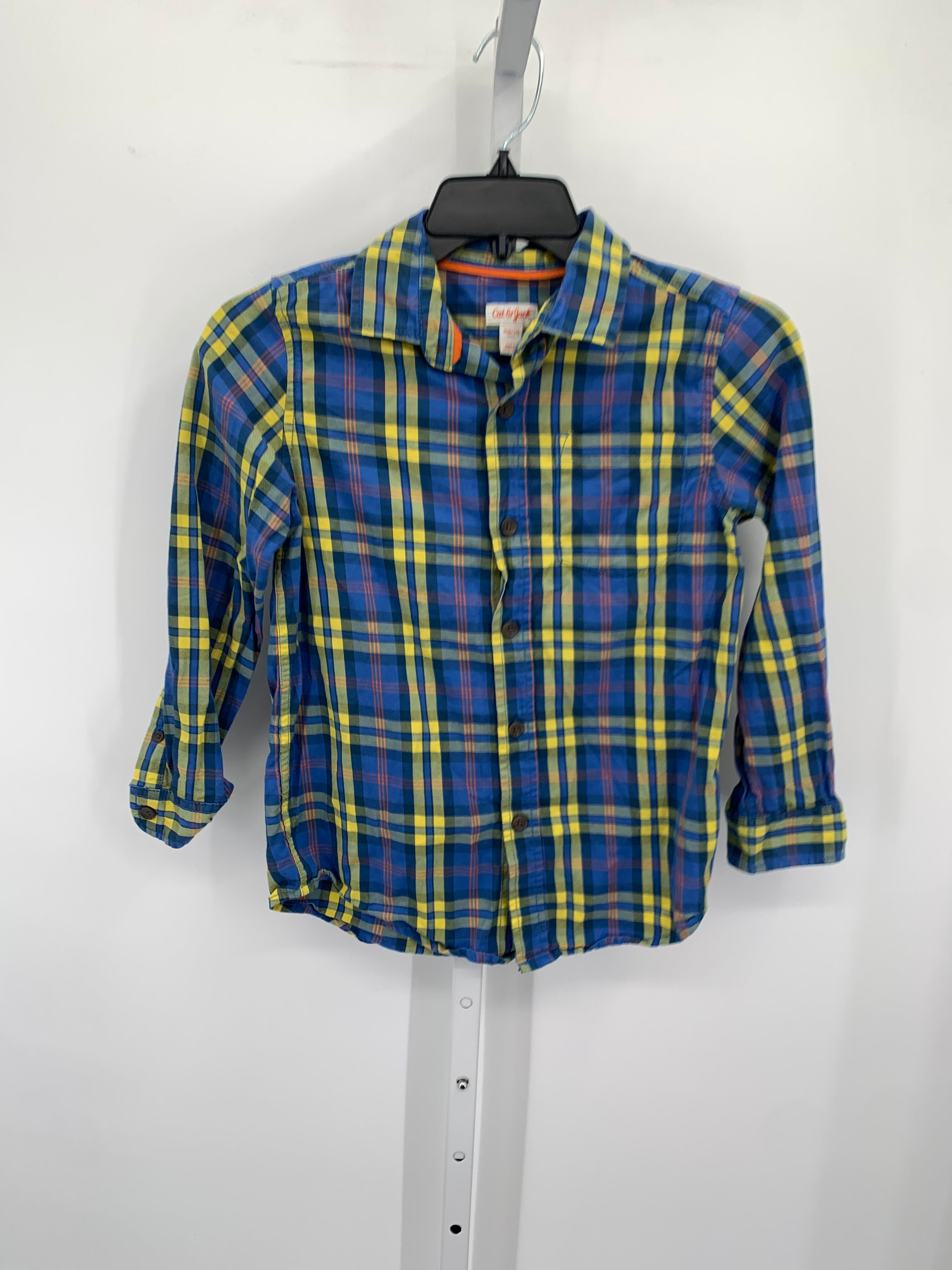 YELLOW PLAID BUTTONS