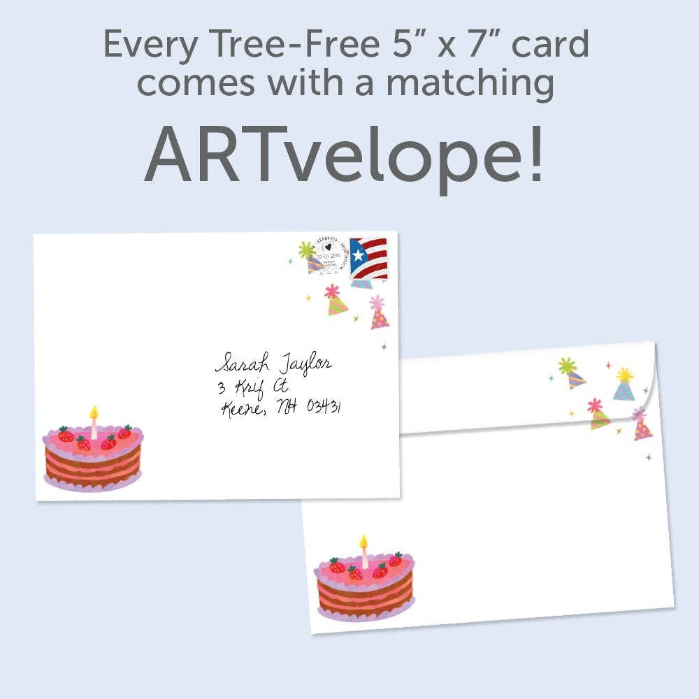 Animal Tea Party, Birthday Card