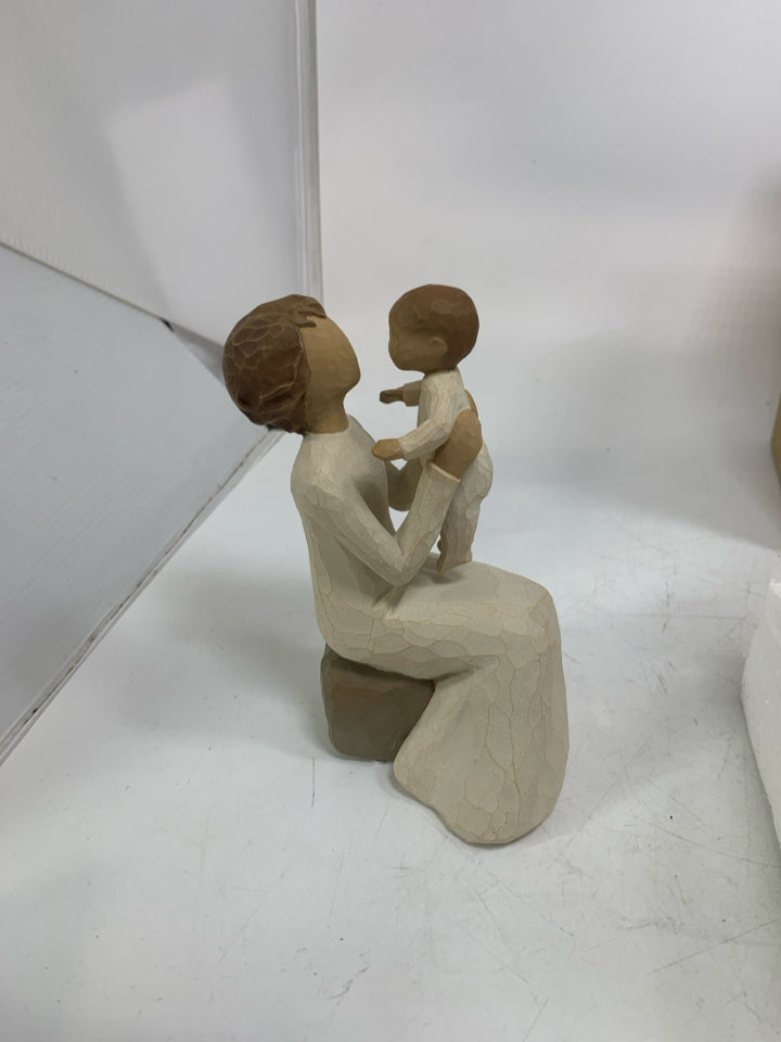 NIB SITTING WOMAN LIFTING BABY IN AIR "GRANDMOTHER".