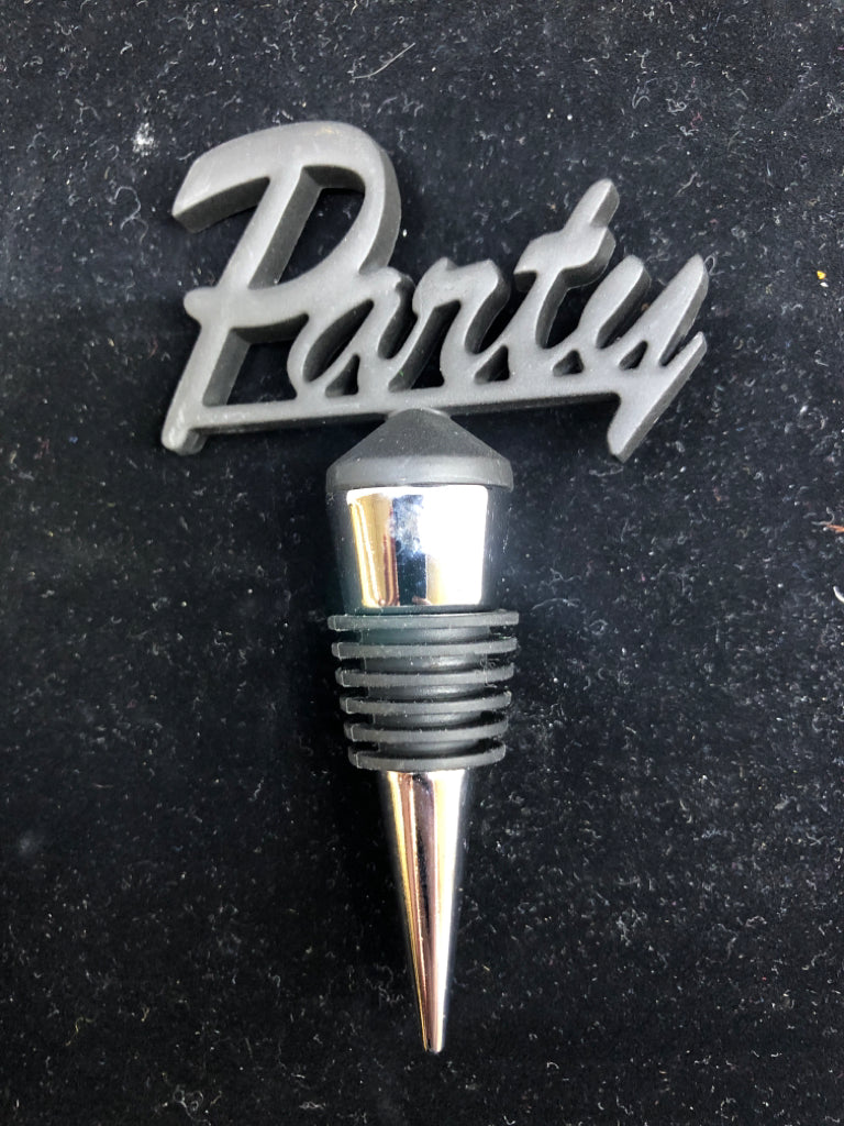 "PARTY" WINE BOTTLE STOPPER