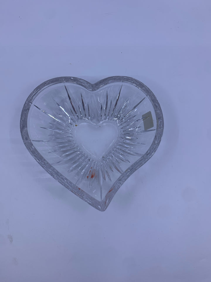 MIKASA GLASS HEART BOWL