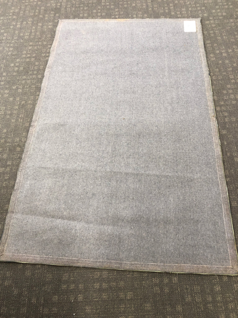 SURYA ABIGAIL BLUE AND GREEN RUG.