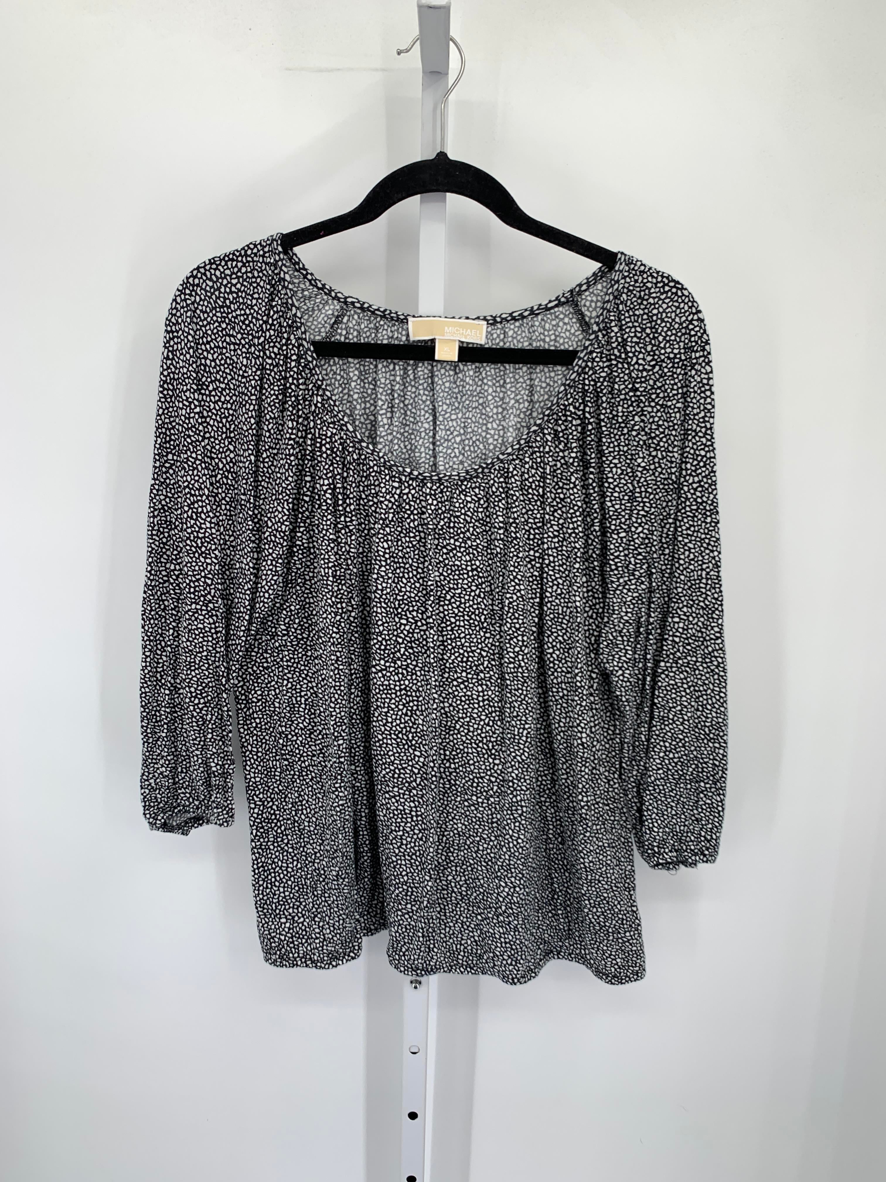 Michael Kors Size Extra Large Misses 3/4 Sleeve Shirt