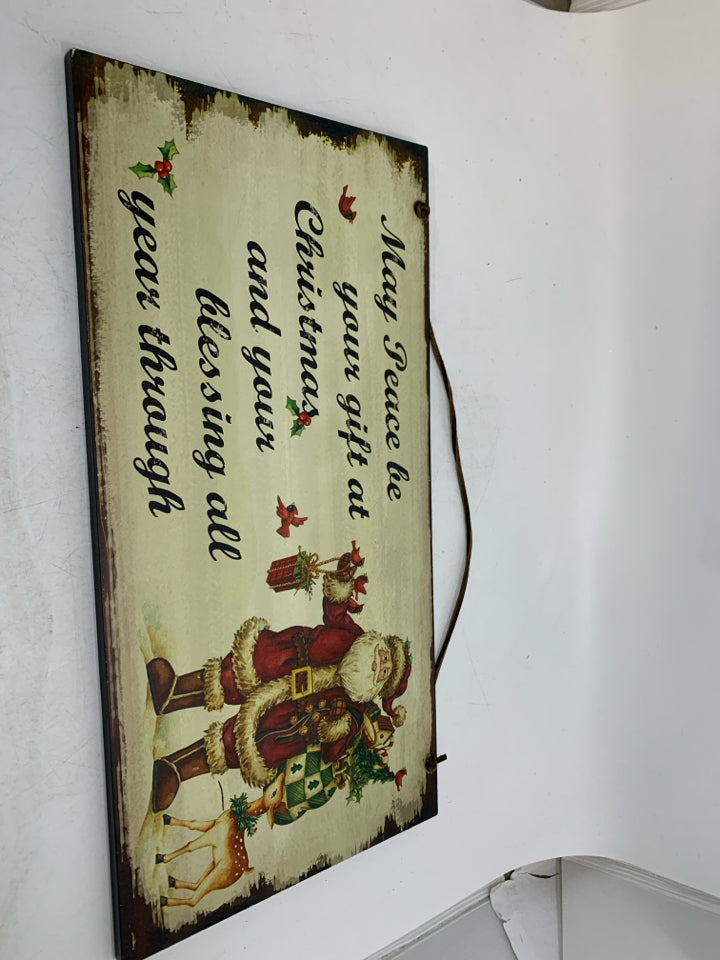 MAY PEACE BE YOUR GIFT SIGN.