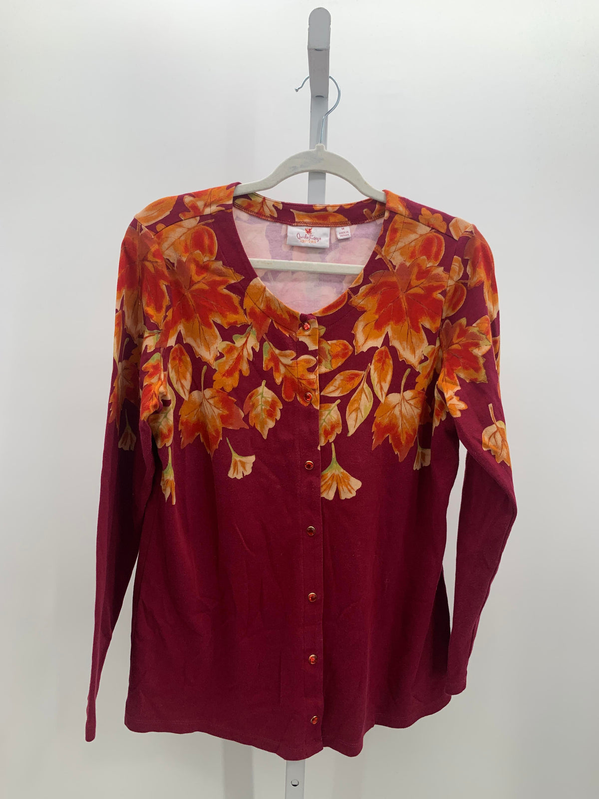 Quacker Factory Size Medium Misses Long Slv Sweater