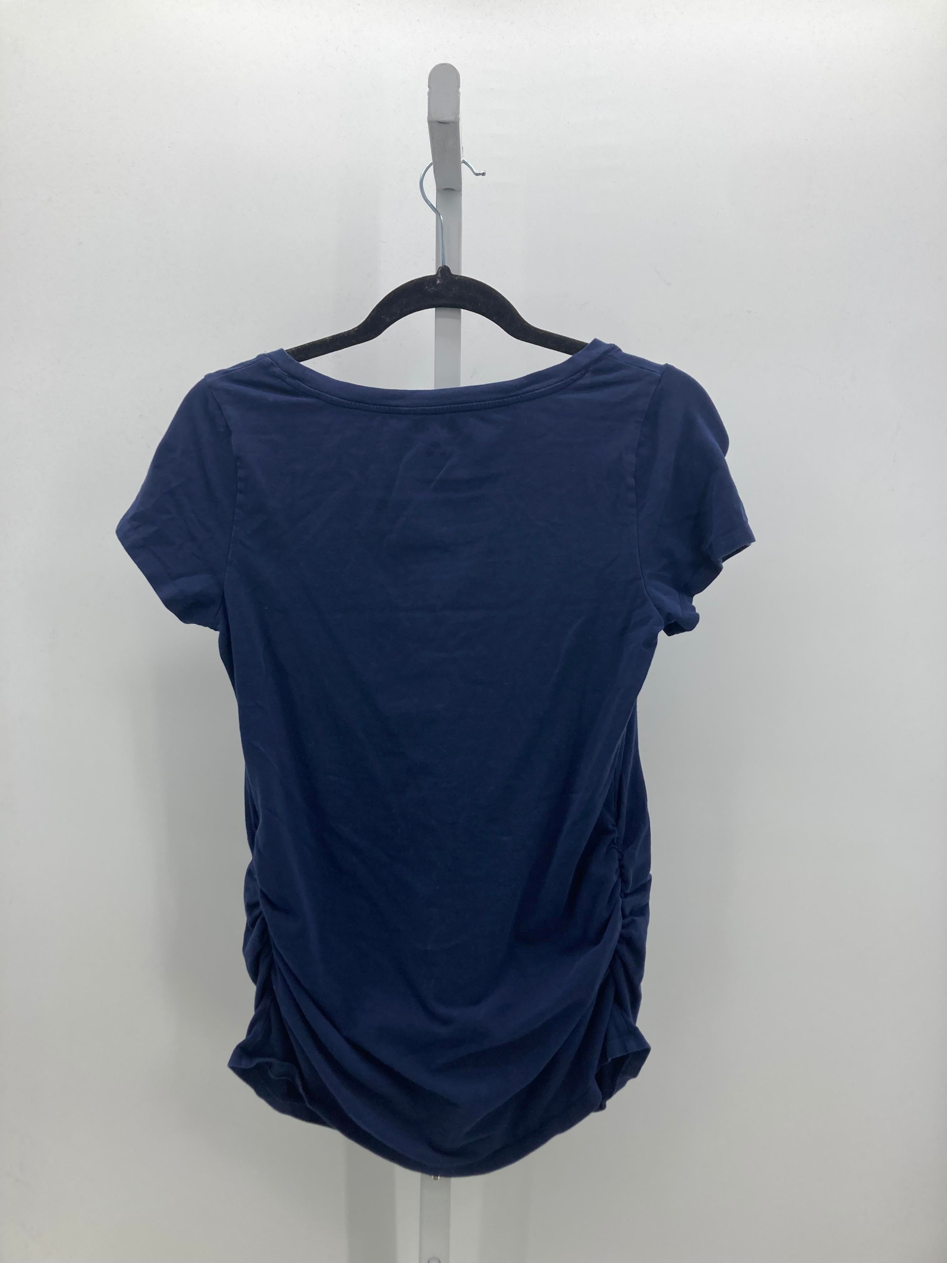 Old Navy Navy Size Medium Maternity Short Sleeve Shirt