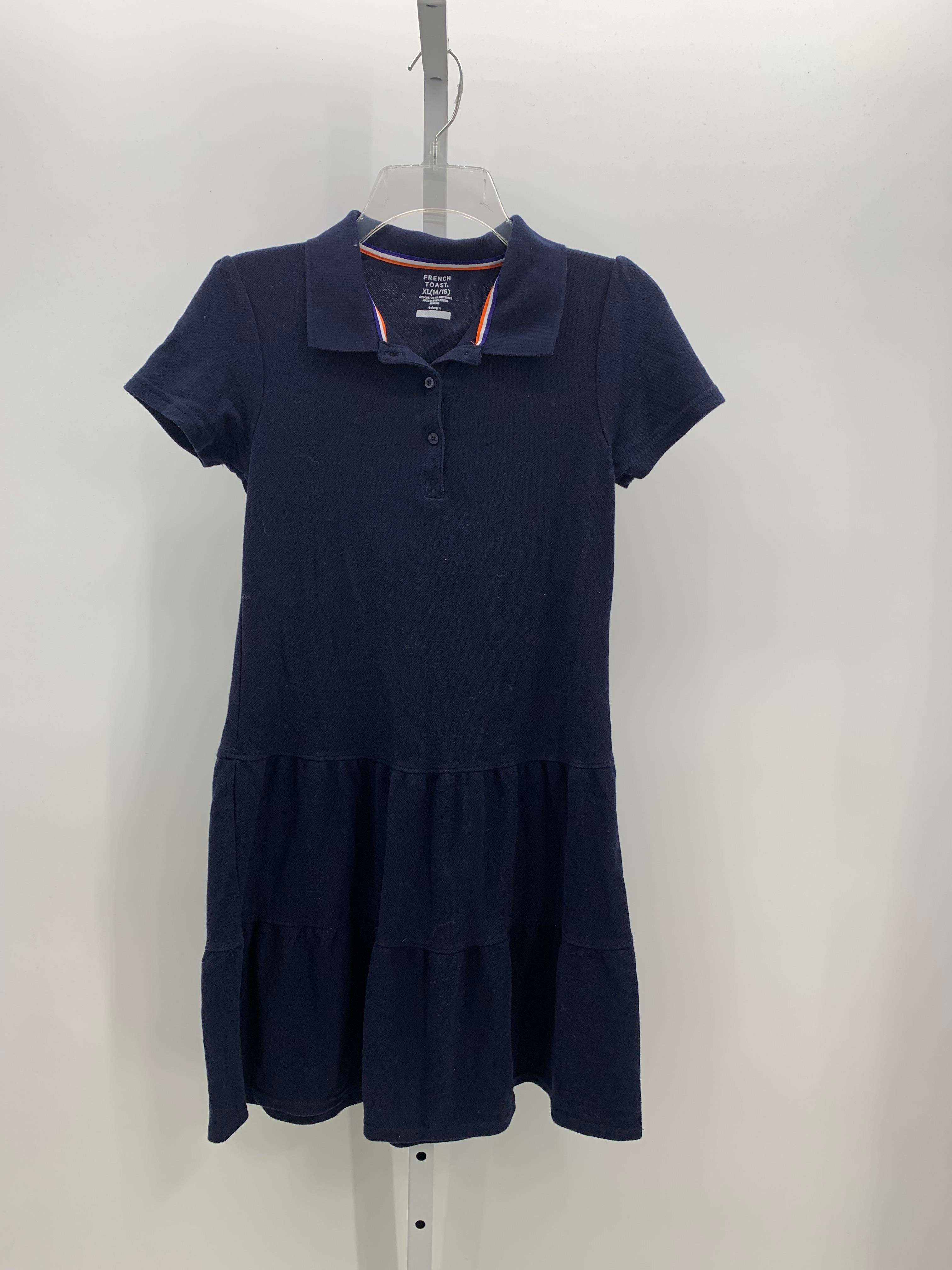 French Toast Size 14-16 Girls Short Sleeve Dress