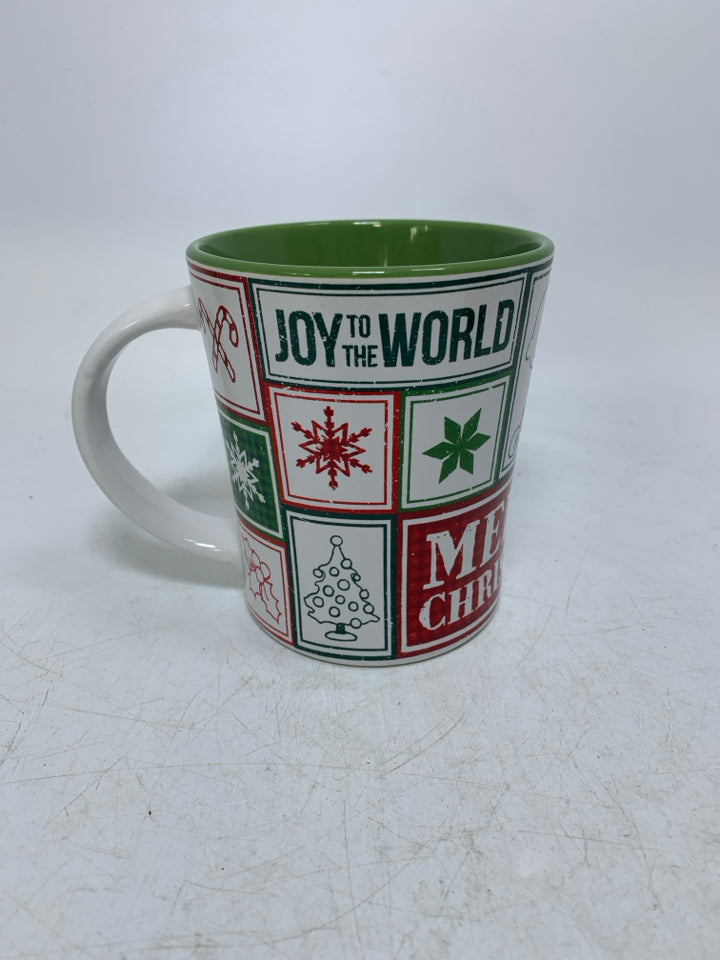 PATCHWORK PEANUTS THEMED MUG.