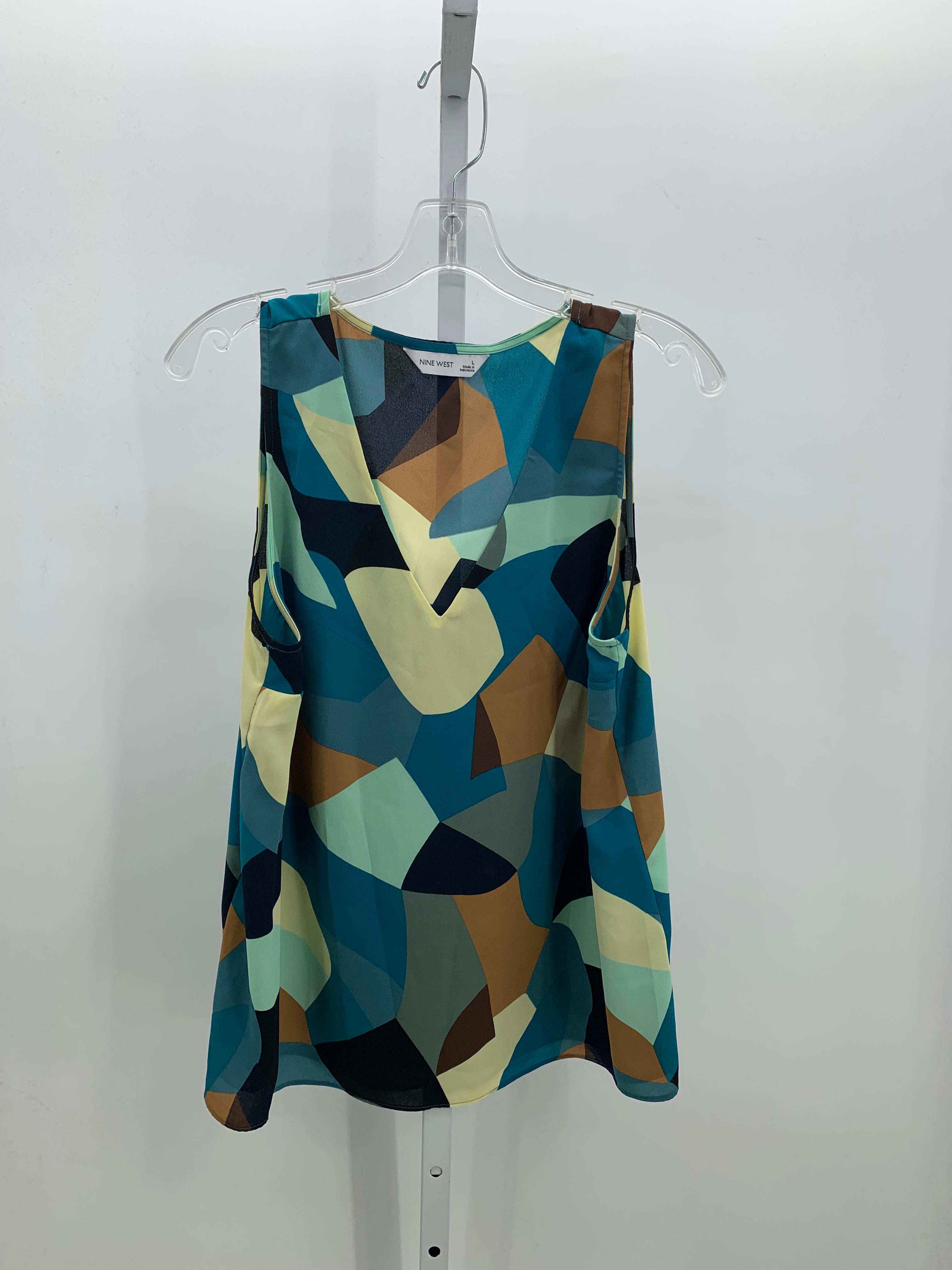 Nine West Size Large Misses Sleeveless Shirt
