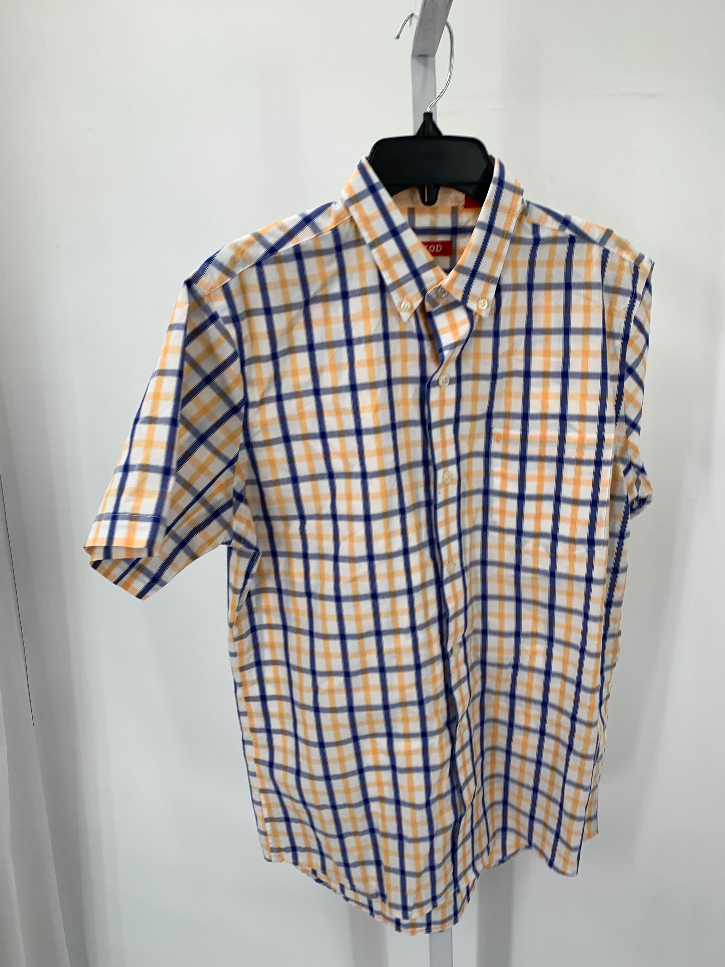 WHITE BLUE PLAID BTN DOWN