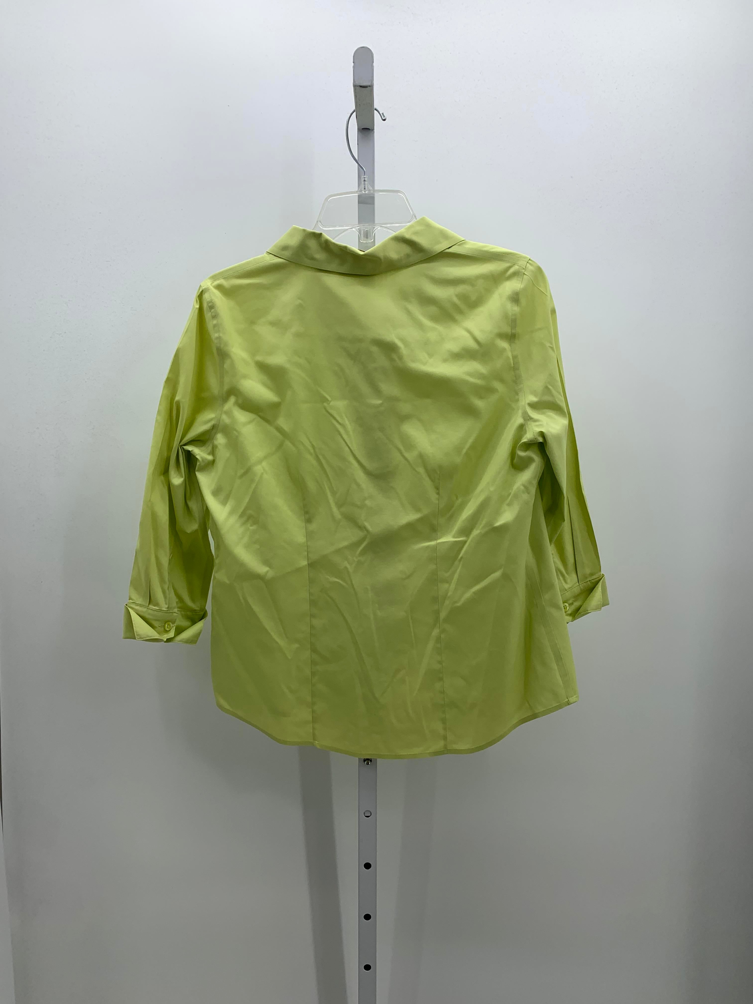 Chico's Size X Small Misses 3/4 Sleeve Shirt