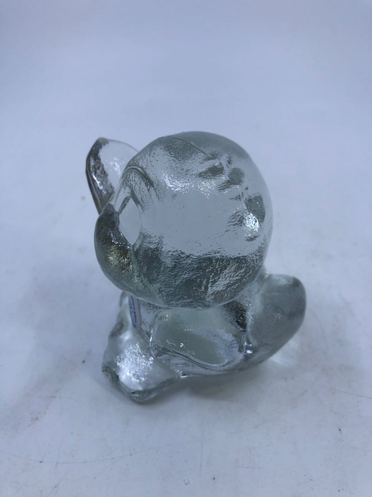 VTG GLASS HAPPY DUCKLING.