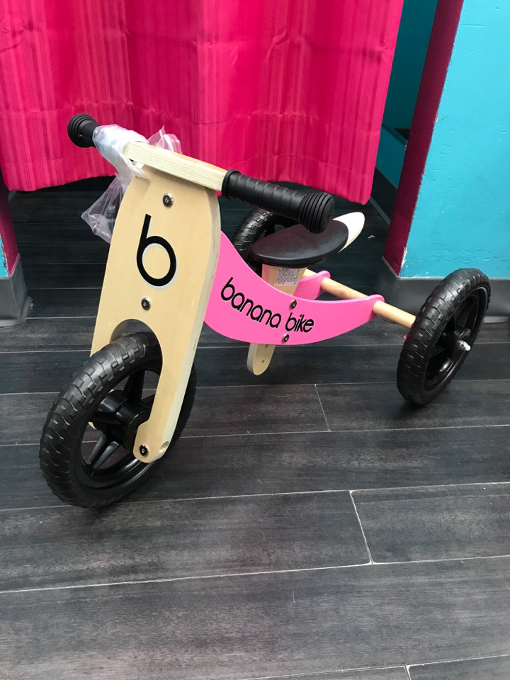 Banana Bike Toddler Wooden Balance Bike