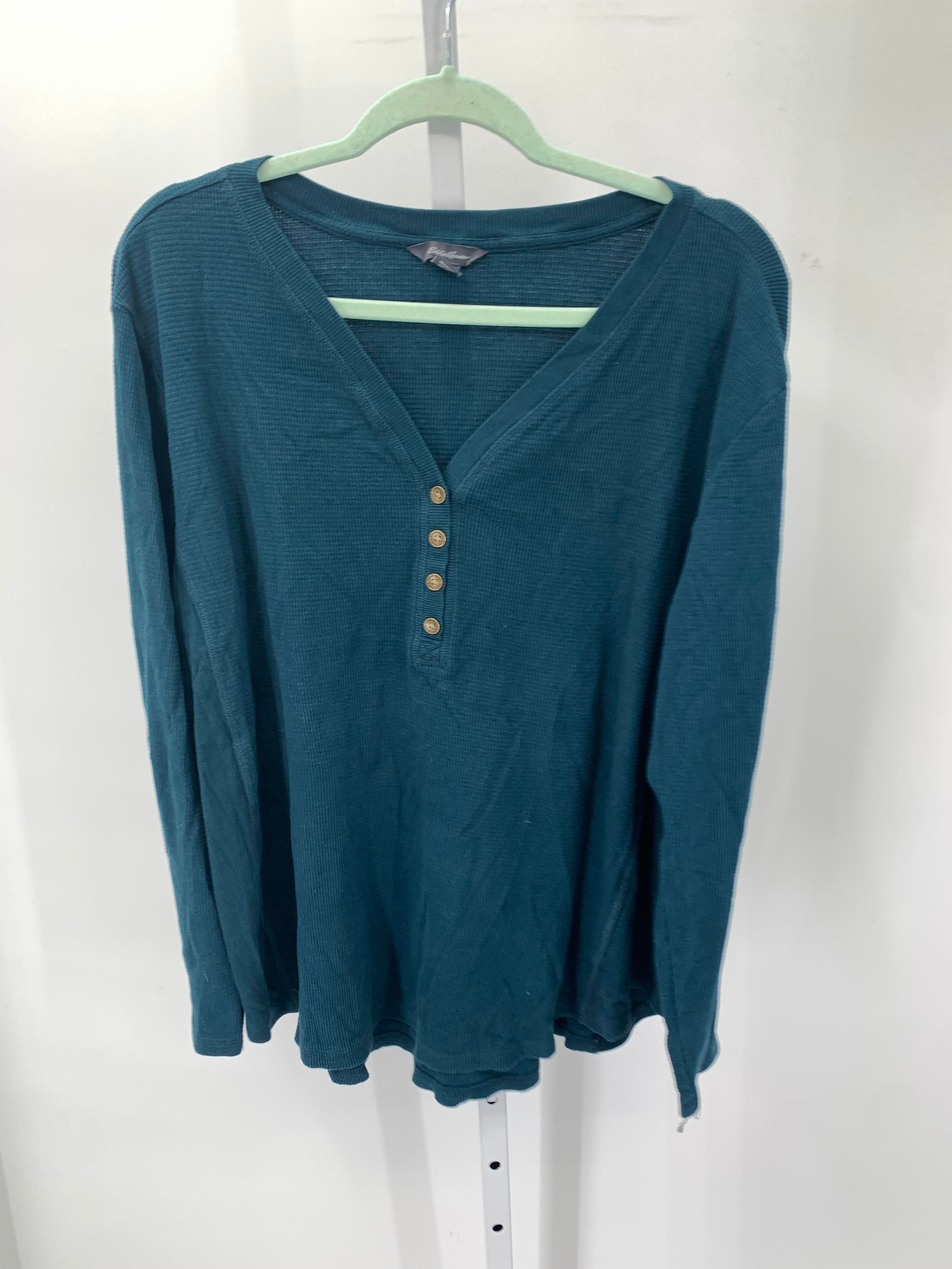 Eddie Bauer Size XXL Misses Long Sleeve Shirt