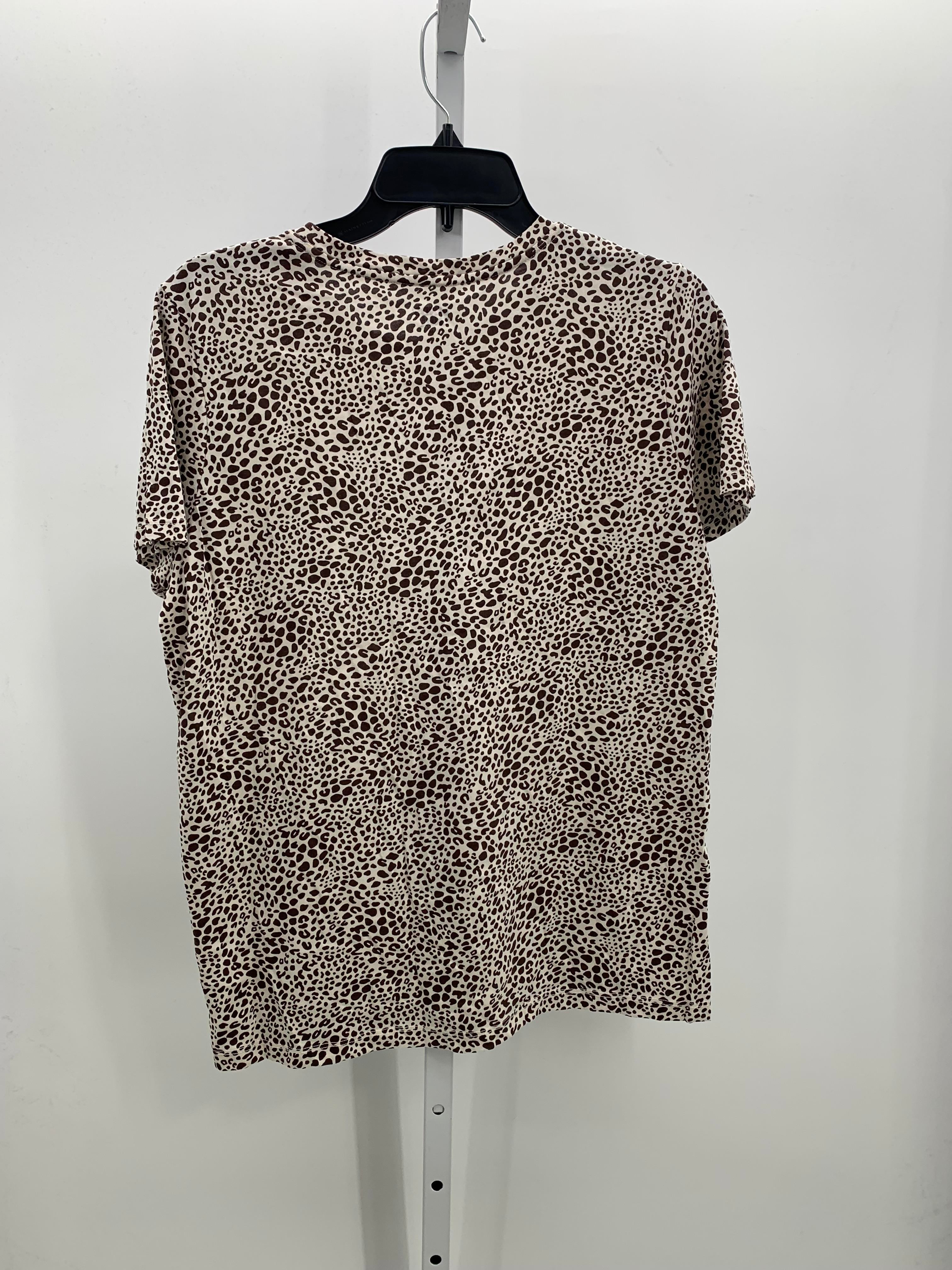 Lands End Size Medium Misses Short Sleeve Shirt