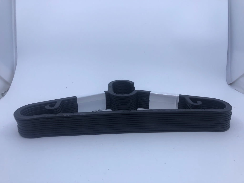 NIP IKEA BLACK PLASTIC HANGERS.