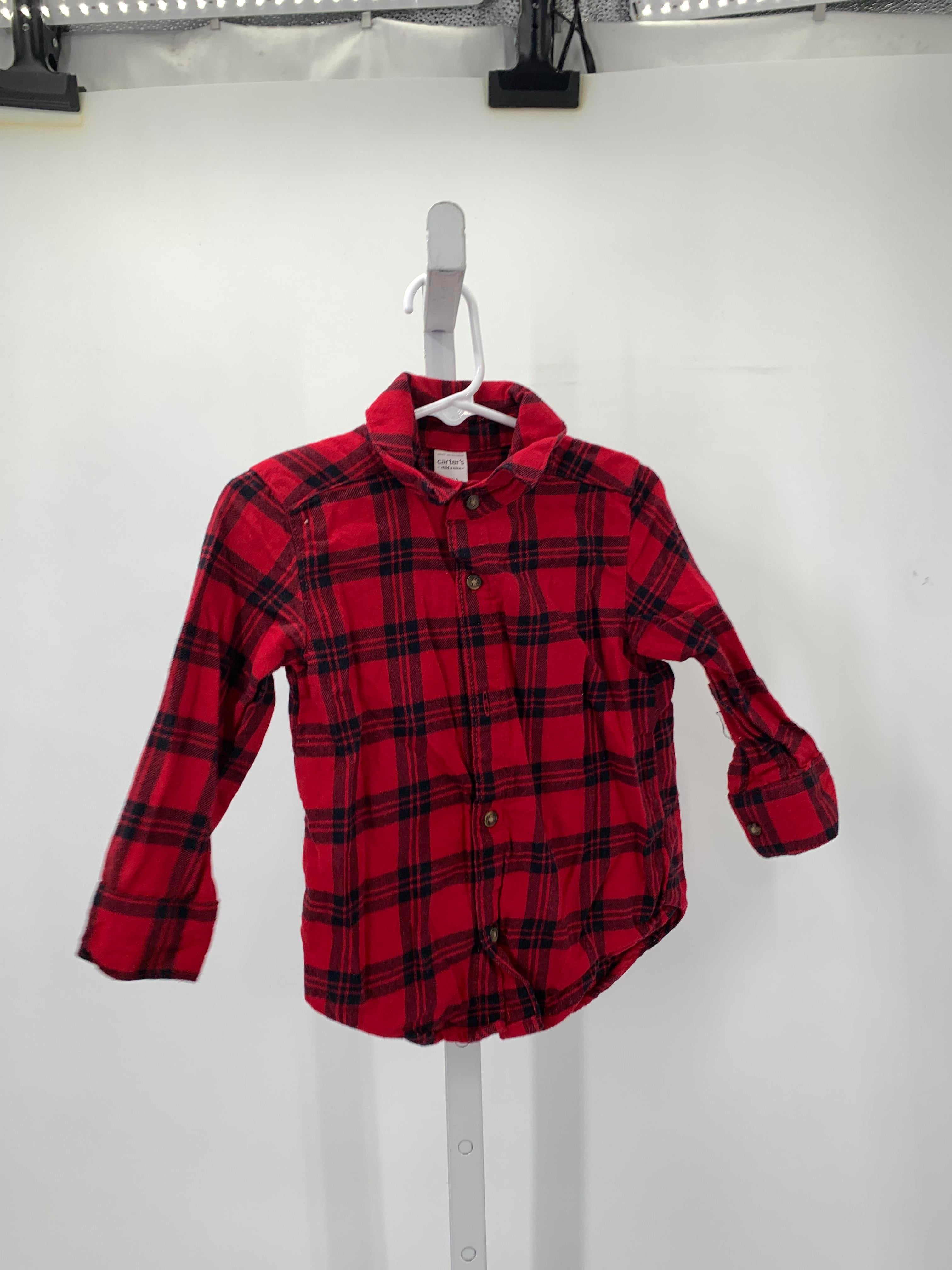 BLACK PLAID BTN DOWN