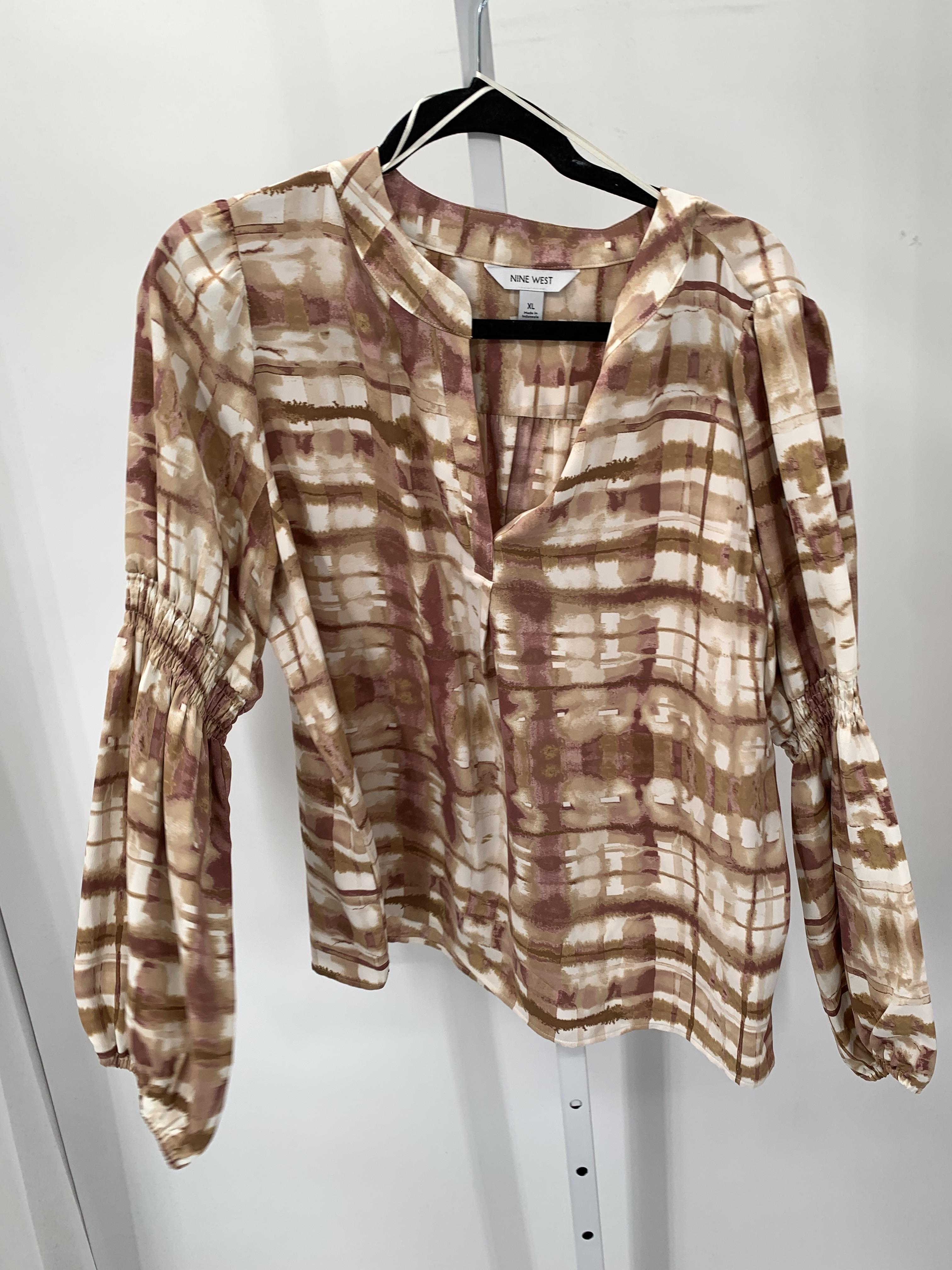 Nine West Size Extra Large Misses Long Sleeve Shirt