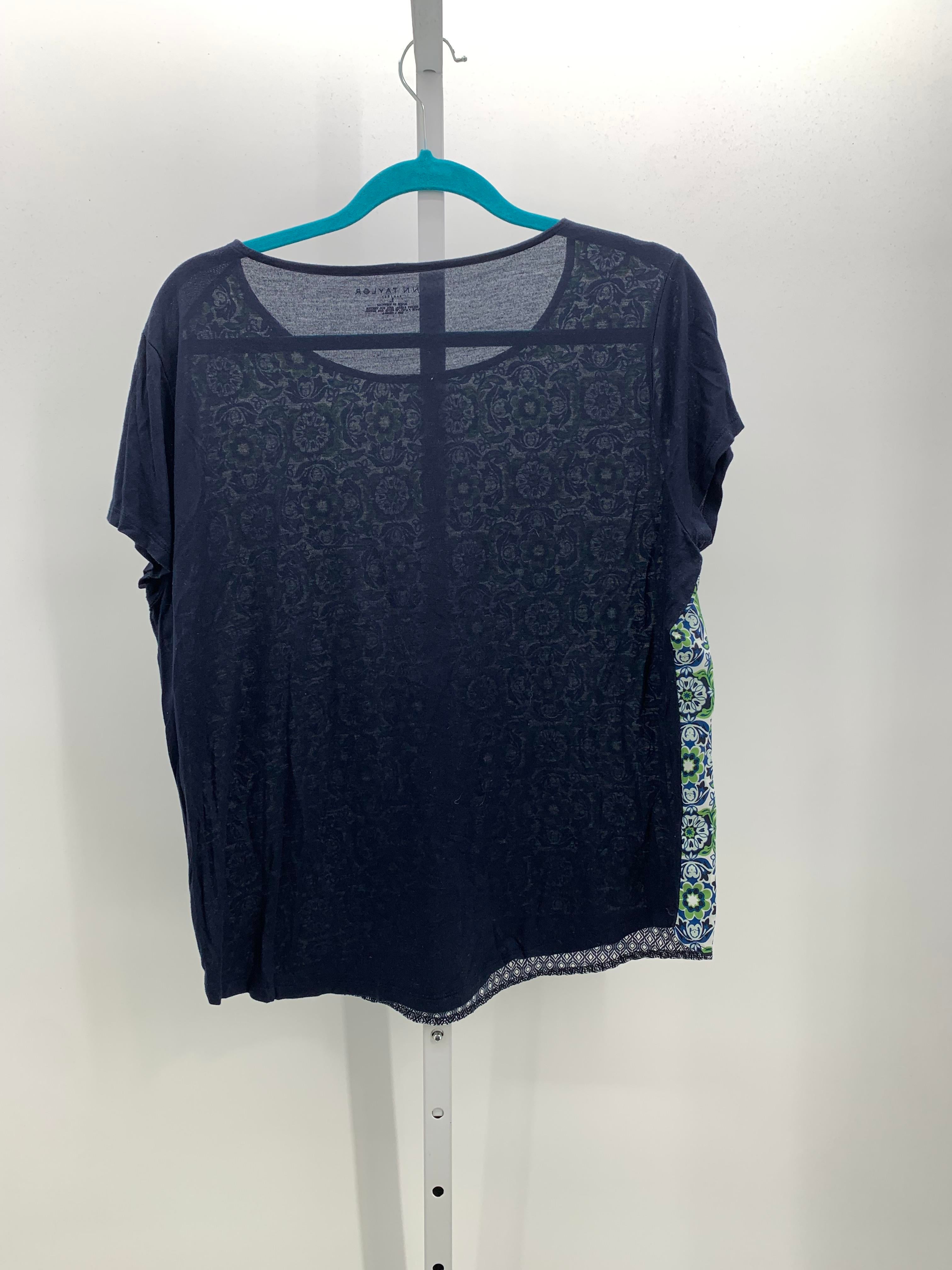 Ann Taylor Size Large Misses Short Sleeve Shirt