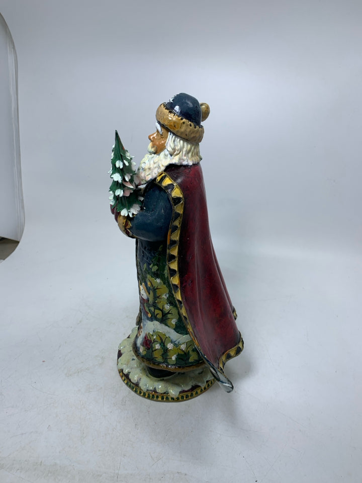 META /RESIN WOODLAND THEMED SANTA KURT S ADLER.