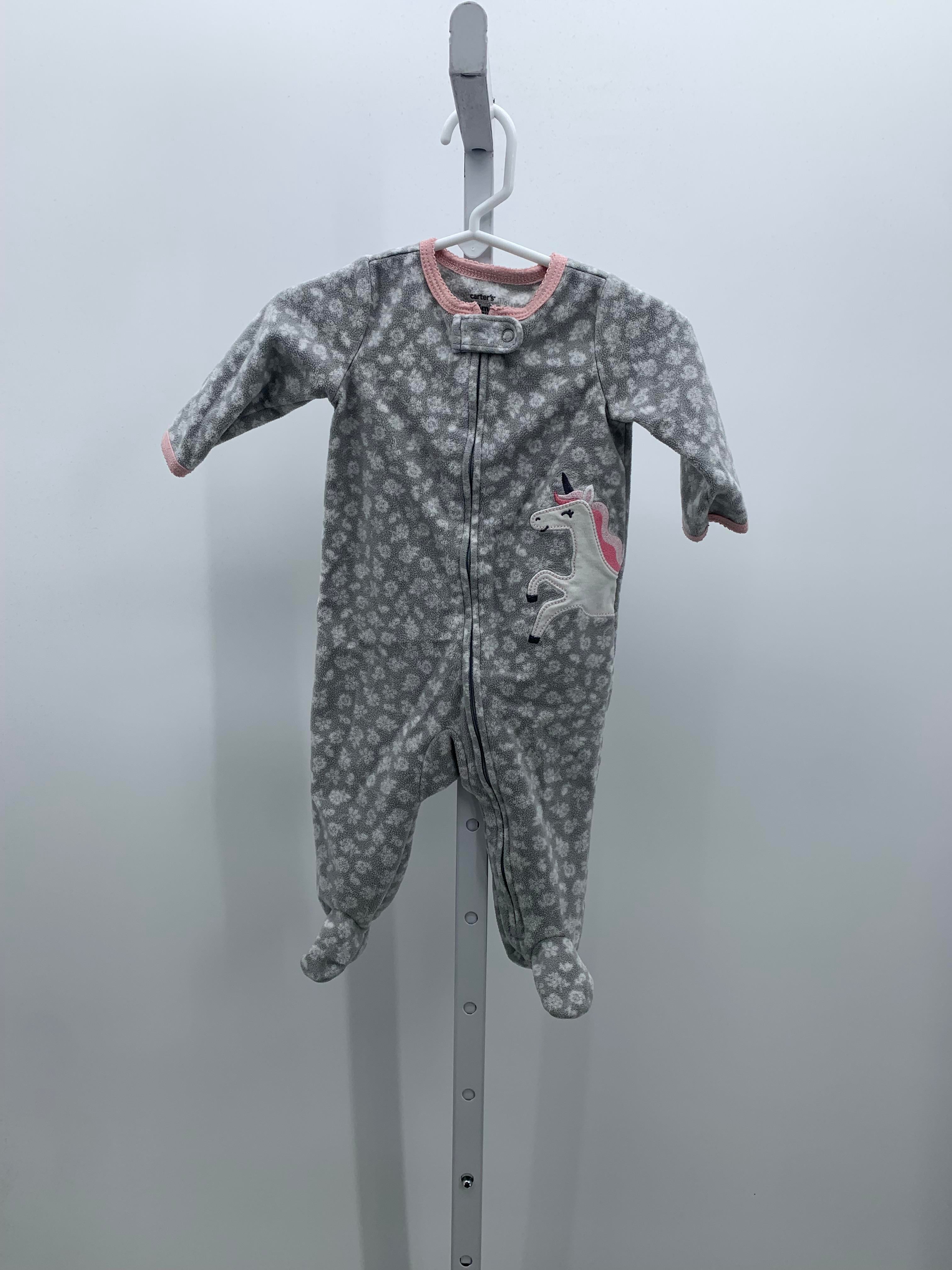 Carters Size 6 Months Girls Long Slv. Romper