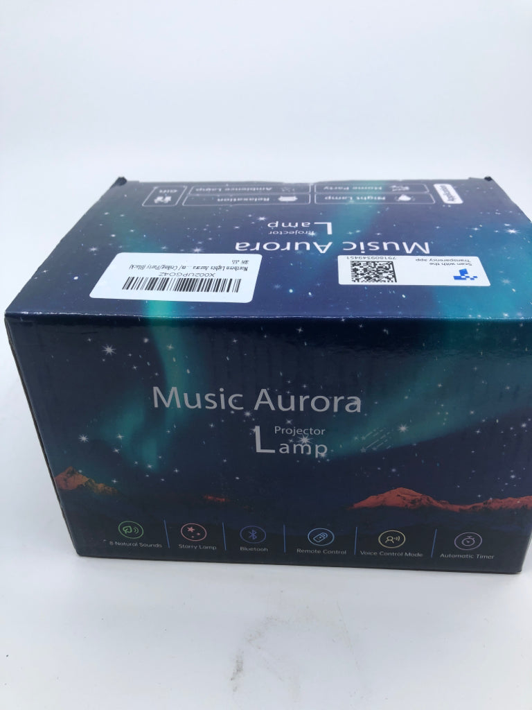 NIB MUSIC AURORA NORTHERN LIGHTS CEILING PROJECTOR.