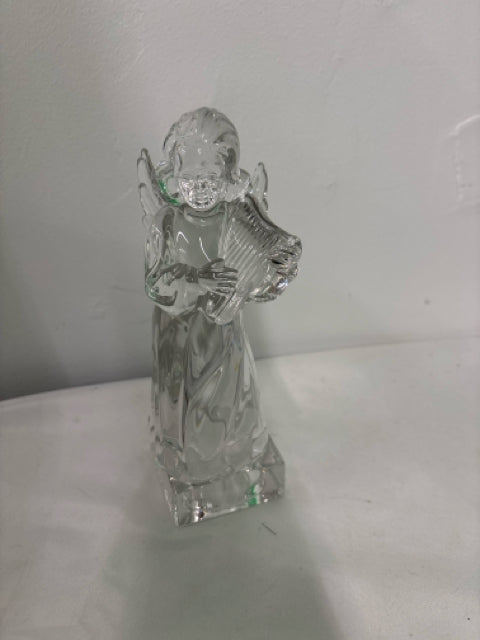 MIKASA GLASS ANGEL WITH HARP.