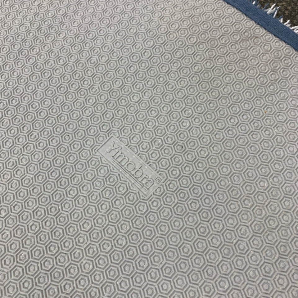 BLUE YIMOBRA FLUFF BATH MAT.
