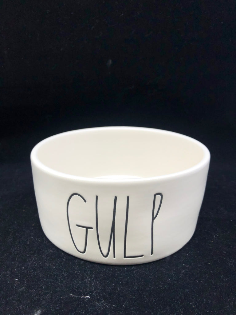 RAE DUNN GULP PET BOWL.