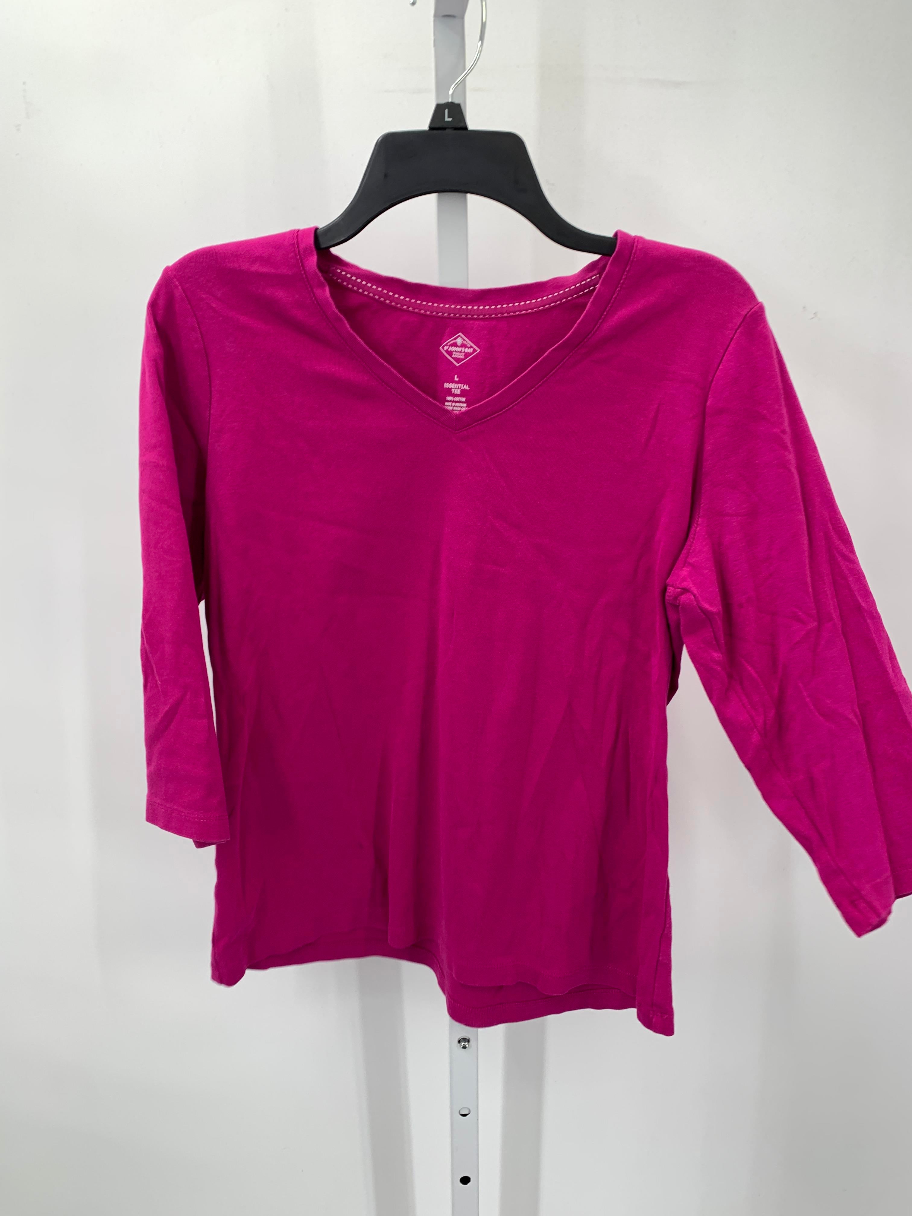 St. Johns Bay Size Large Misses 3/4 Sleeve Shirt