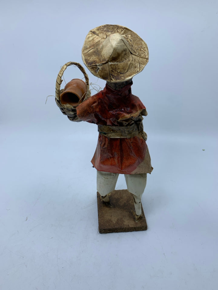 MEXICAN FOLK ART PAPER MACHE FIGURES.