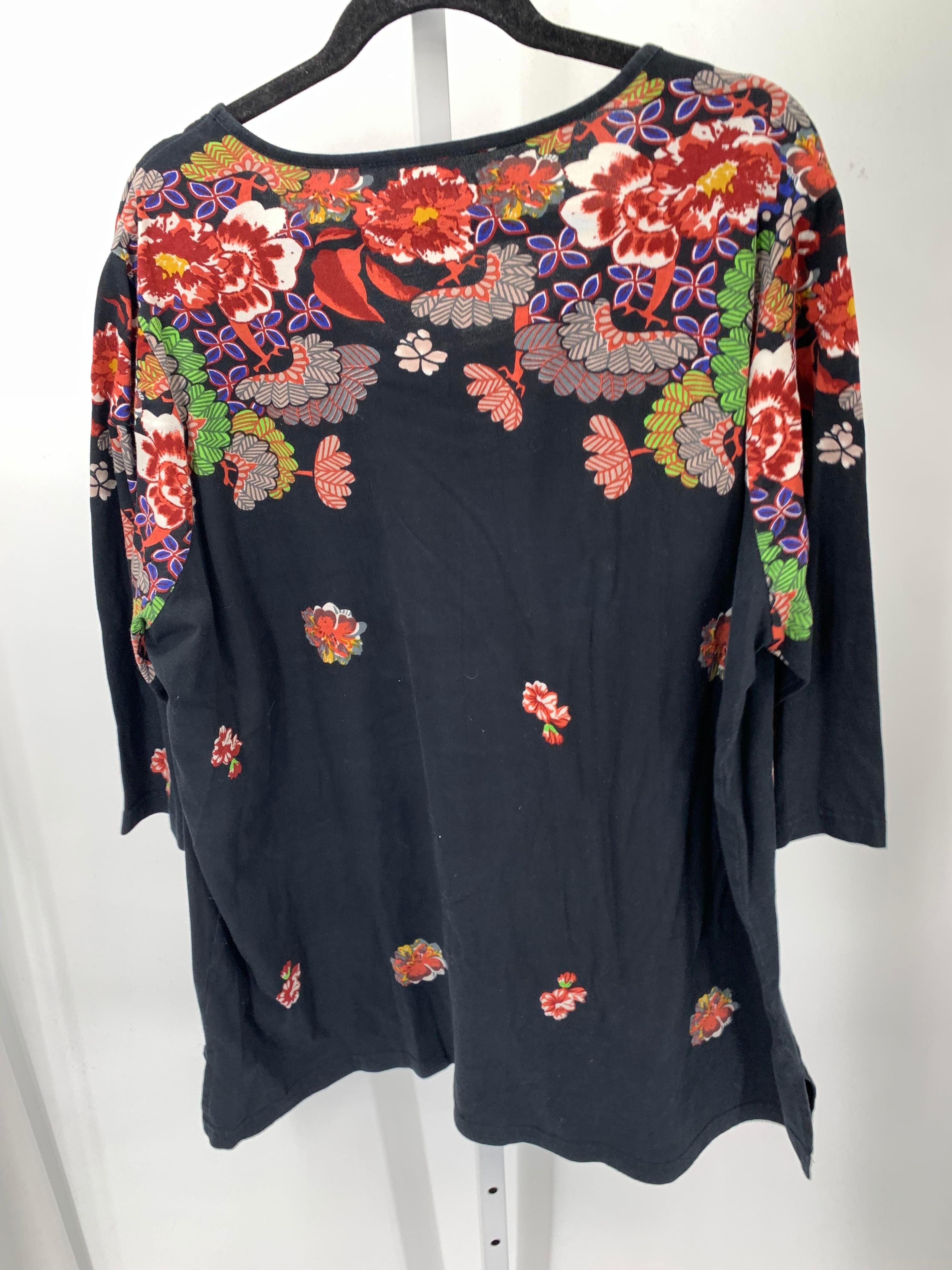Ulla Popken Size 20/22 W Womens 3/4 Sleeve Shirt