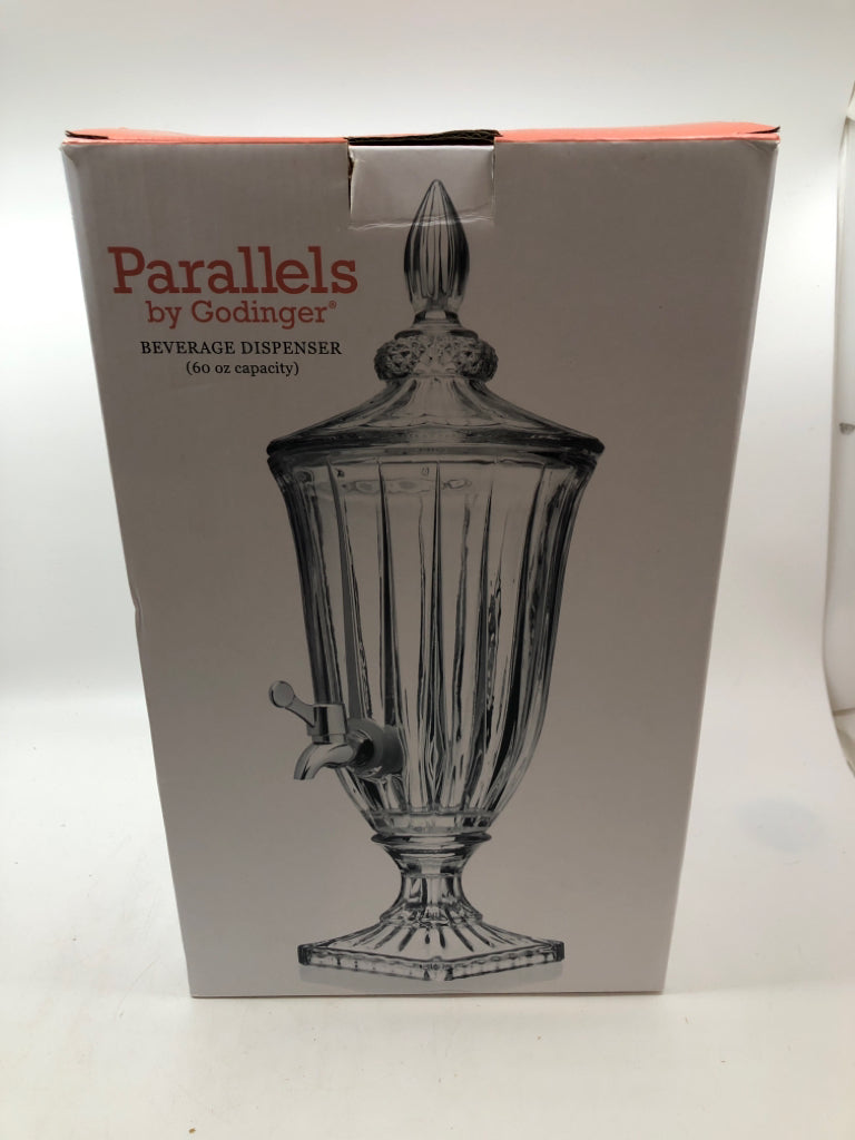 GLASS BEVERAGE DISPENSER.