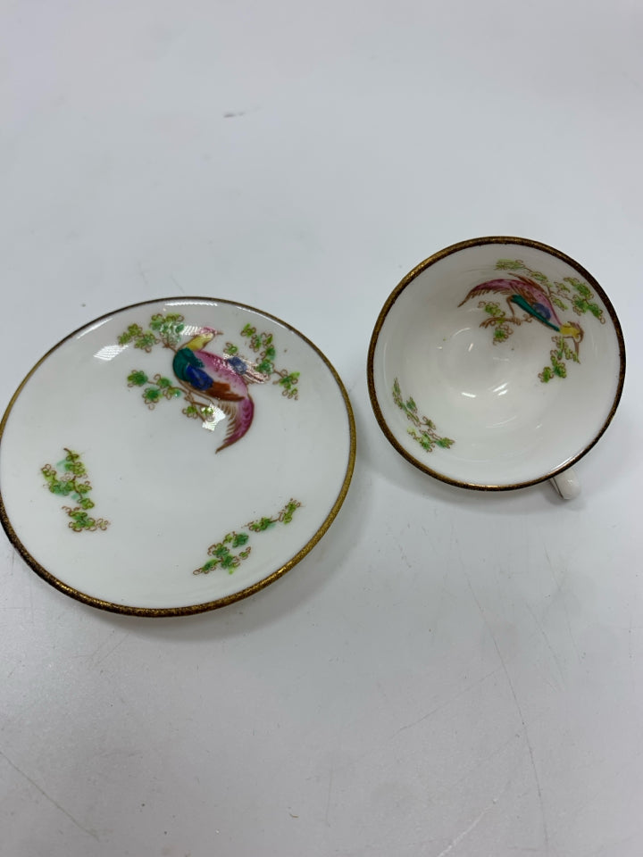 CROWN STAFF MINI TEACUP & SAUCER.