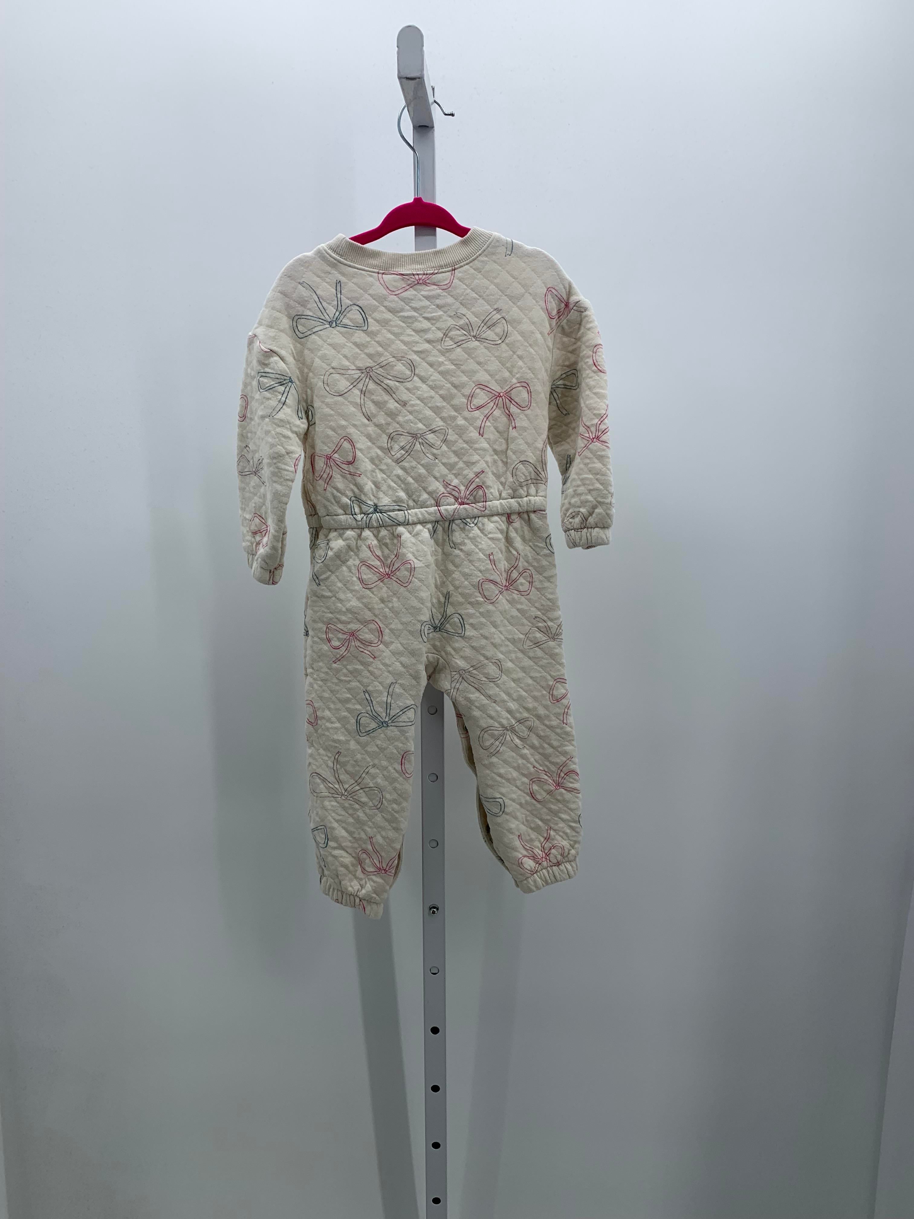 Carters Size 24 Months Girls Long Slv. Romper