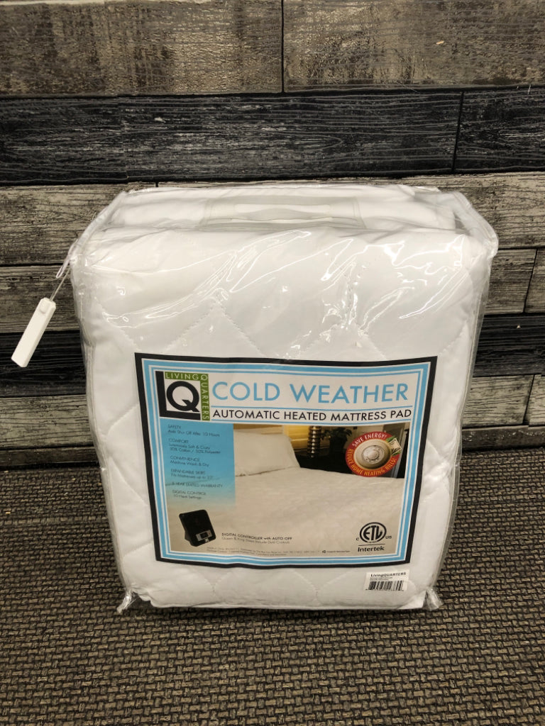 NIP AUTOMATIC HEATED QUEEN MATTRESS PAD.