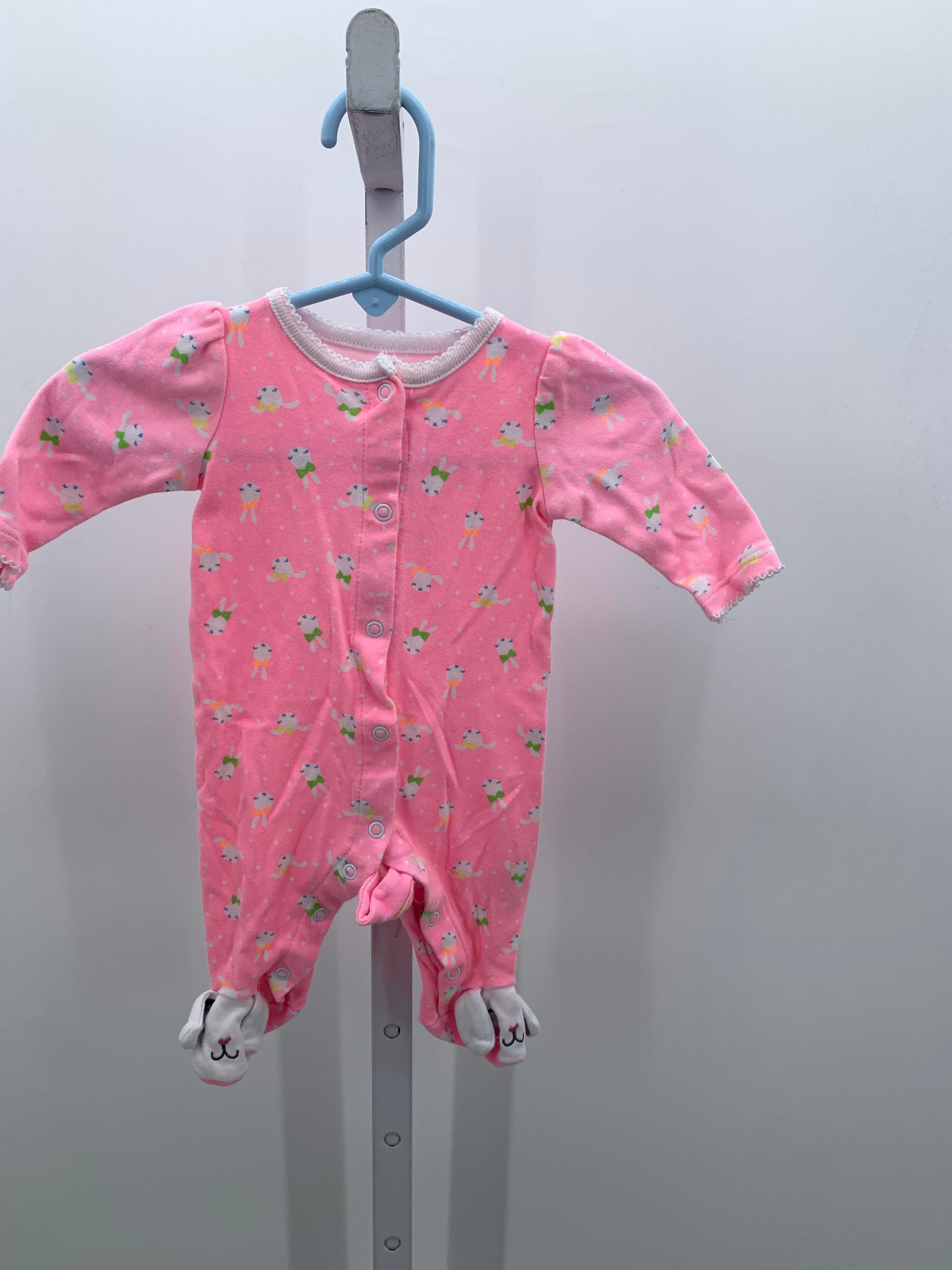 Small Wonders Size Newborn Girls Long Slv. Romper